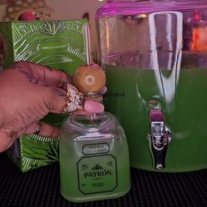 Silver Patron reusable Tequila cup with Stopper and straw 10/$100 lots available